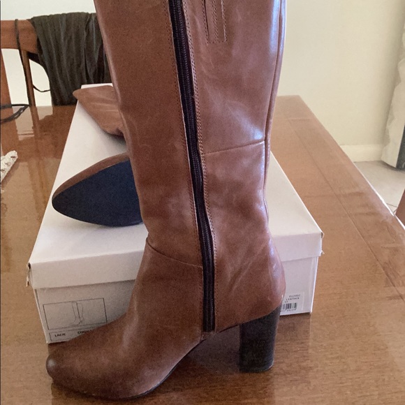 Jo Mercer Cognac Leather Boots. - Picture 2 of 4